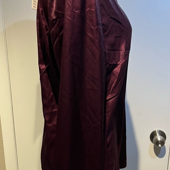 Paparazzi purple dressy blouse NWT button up top - Picture 12 of 16